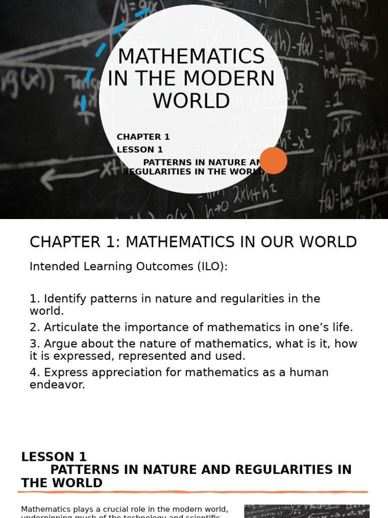 Patterns and Mathematics in Nature | PDF | Mathematics | Pattern