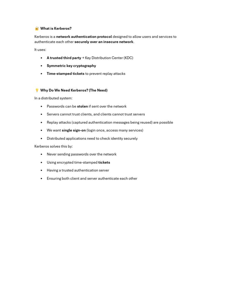 Understanding Kerberos Authentication Protocol | PDF | Peer To Peer ...