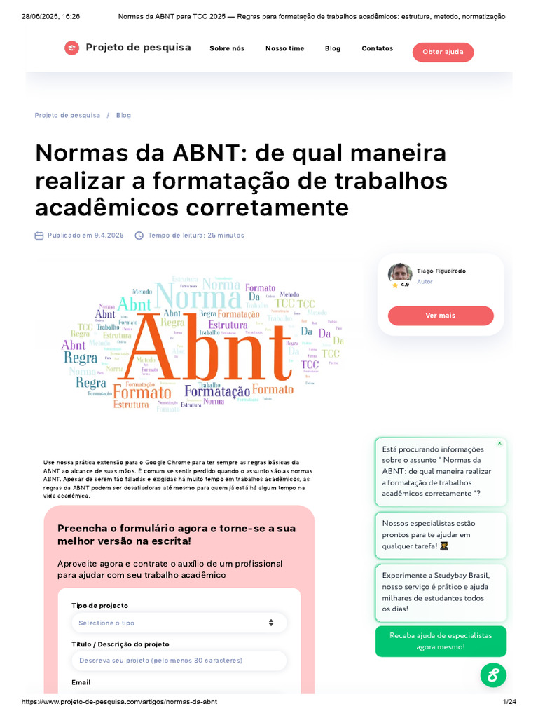 Normas ABNT para Trabalhos Acadêmicos | PDF | Caixa alta e caixa baixa