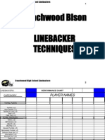 Beachwood Bison Linebacker Techniques