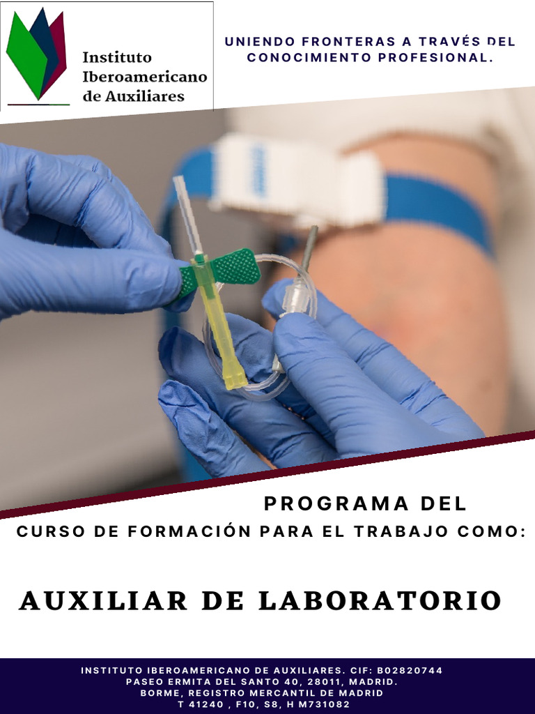 Curso Auxiliar de Laboratorio: Formación y Salidas | PDF | Laboratorios ...