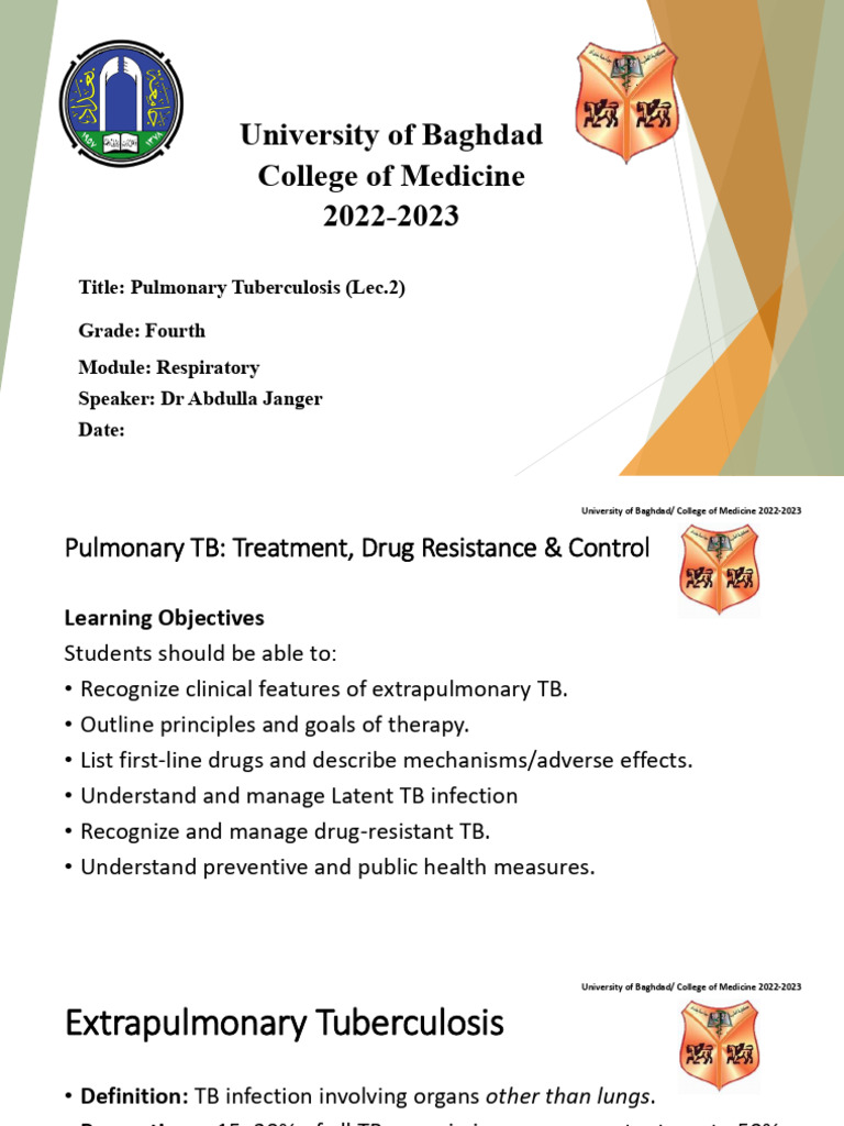 Pulmonary Tuberculosis 2 | PDF | Tuberculosis | Immunology