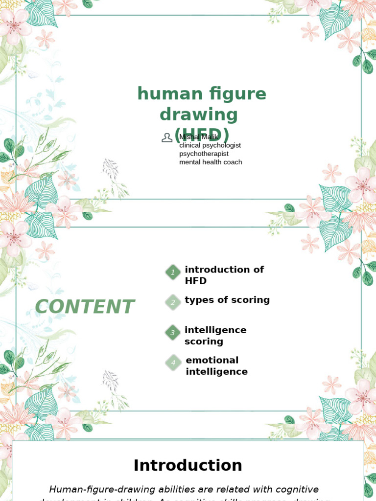 Human Figure Drawing Test Analysis | PDF | Anxiety | Intelligence