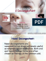 Nasal Decongestant: Hibah AL-Abri Eyman AL-Harbi Jawaher AL-Amoudi