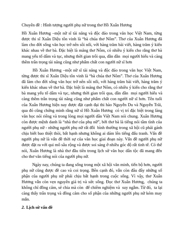 Hình Tư NG PH N Trong Thơ HXH | PDF