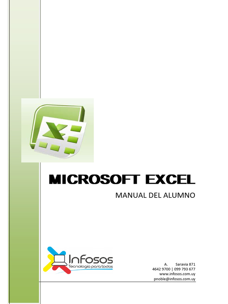 Manual de Excel para Alumnos | PDF | Microsoft Excel | Hoja de cálculo