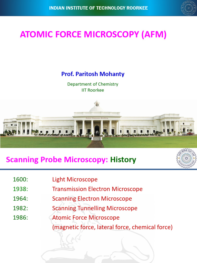 Atomic Force Micros | PDF | Atomic Force Microscopy | Microscope