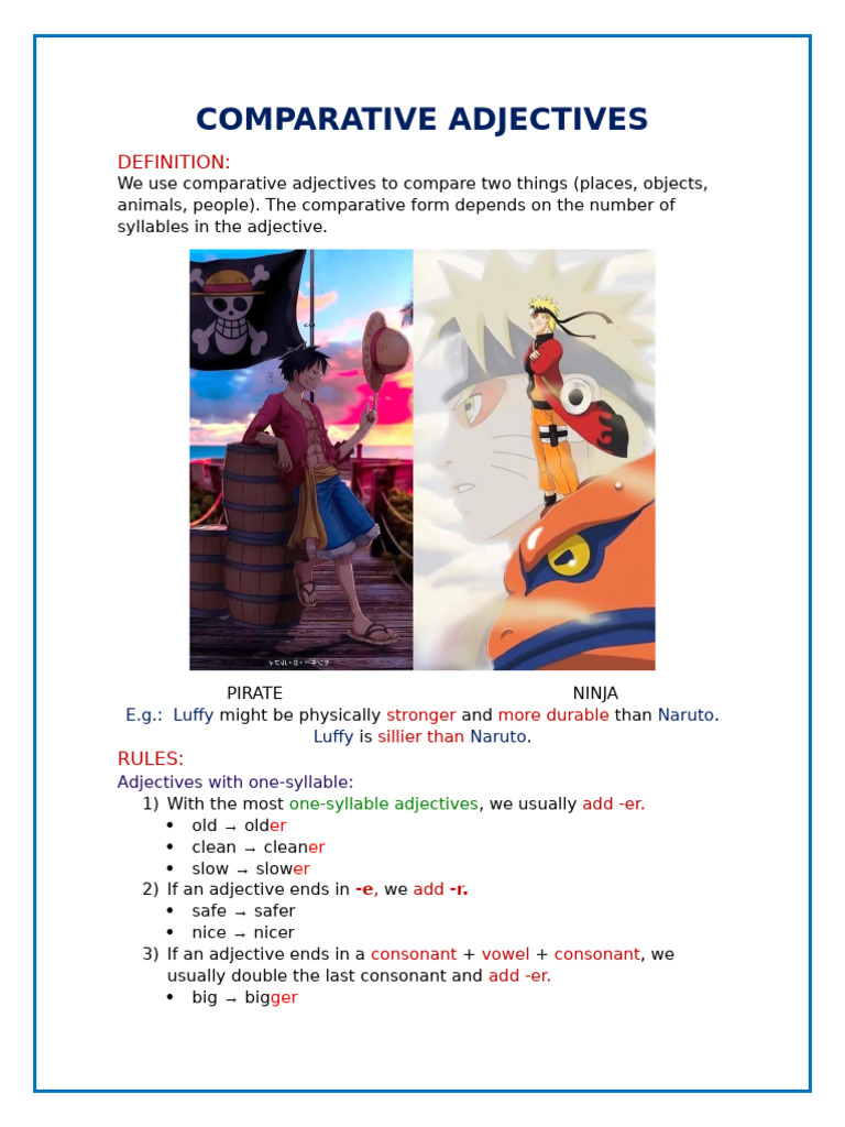 Understanding Comparative Adjectives | PDF
