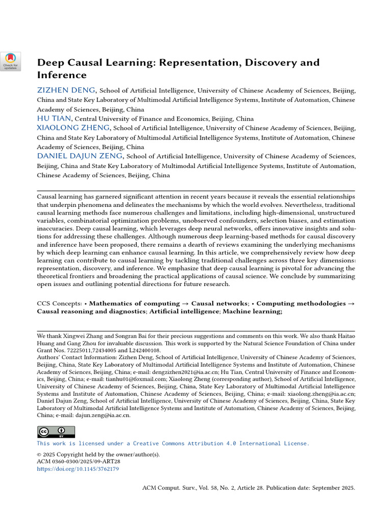 Deep Causal Learning: Methods & Insights | PDF | Causality | Time Series