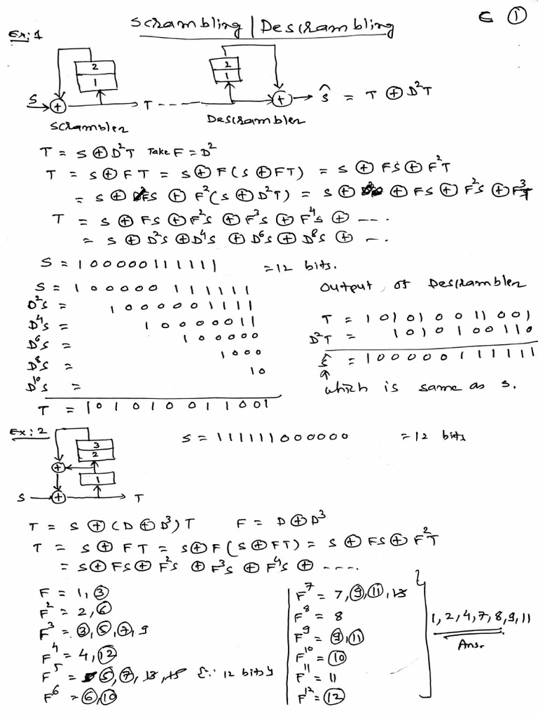 Scrambling DeScrambling - Channel Coding | PDF