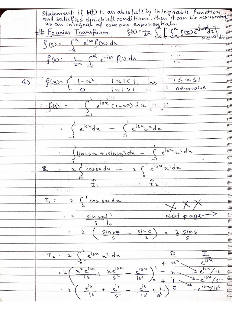 Fourier Transform Notes | PDF