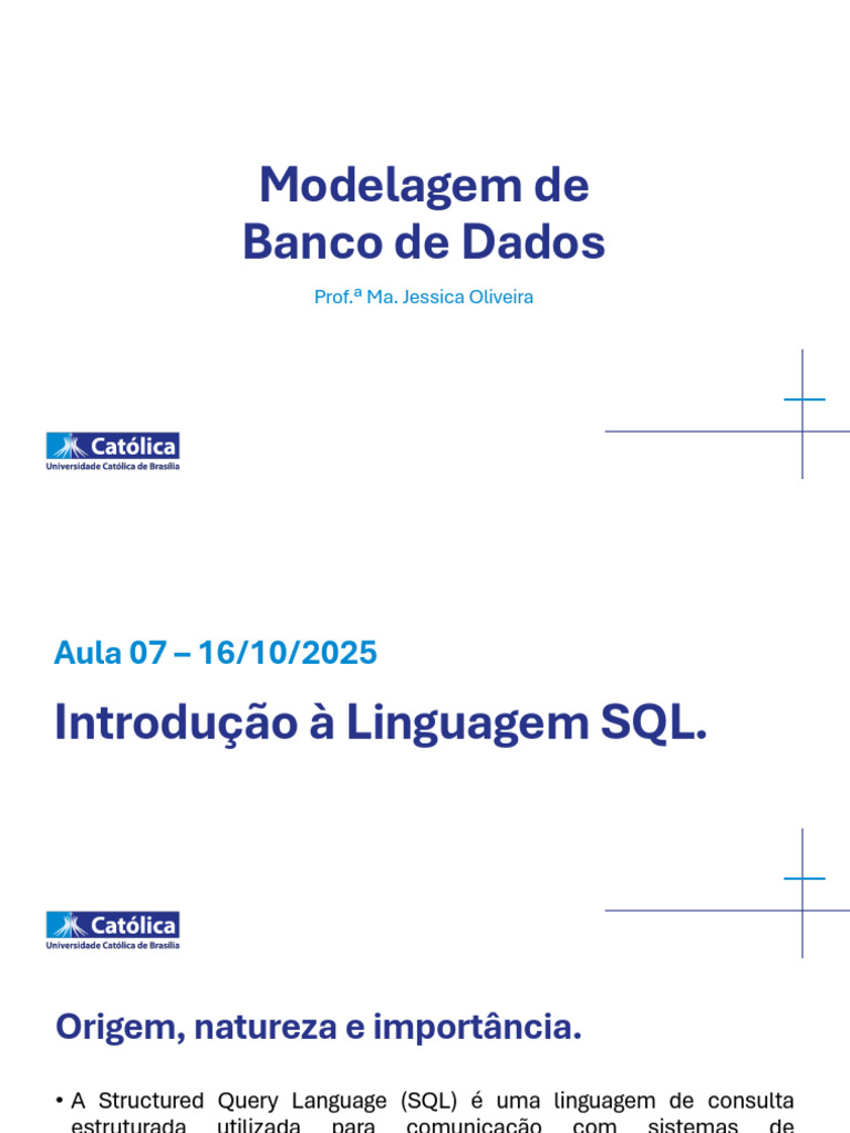 Introdução à Linguagem SQL e Comandos | PDF | SQL | Programação de ...
