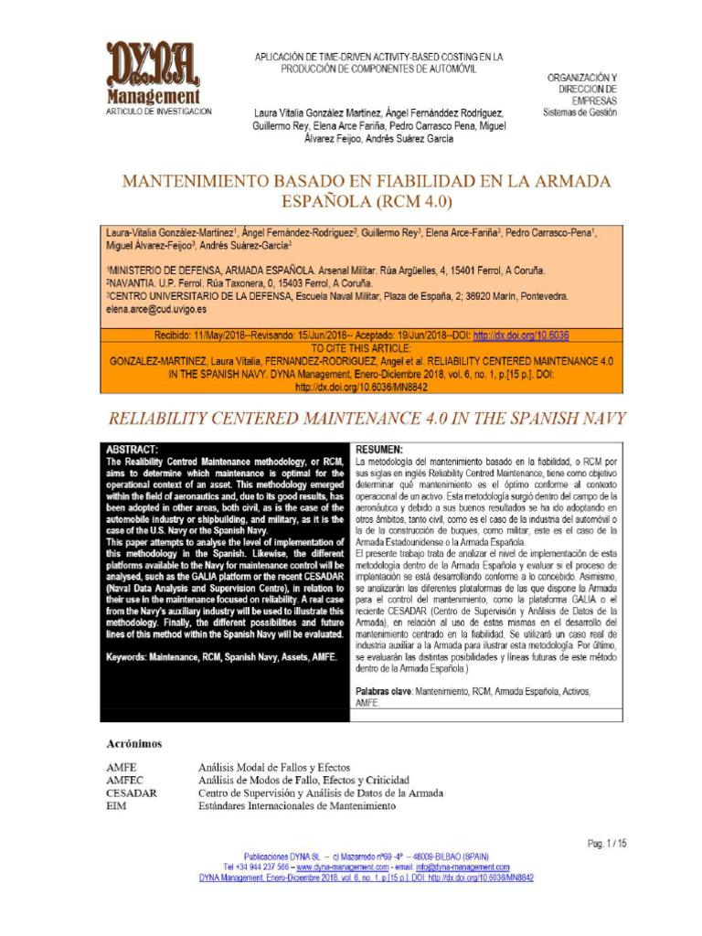 RCM Spanish Navy | PDF