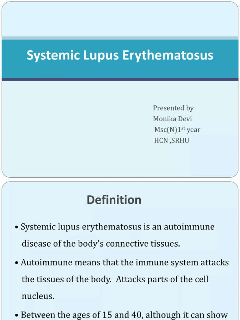 Systemic Lupus Erythematosus | PDF