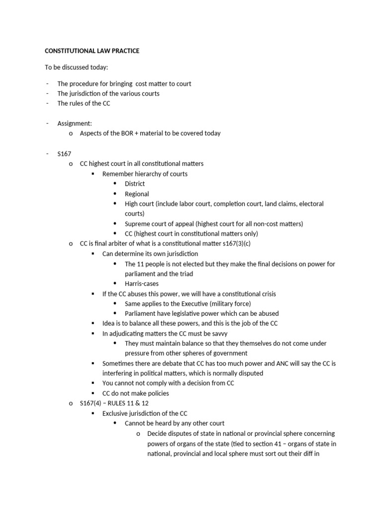 Constitutional Court Jurisdiction and Rules | PDF | Supreme Courts ...