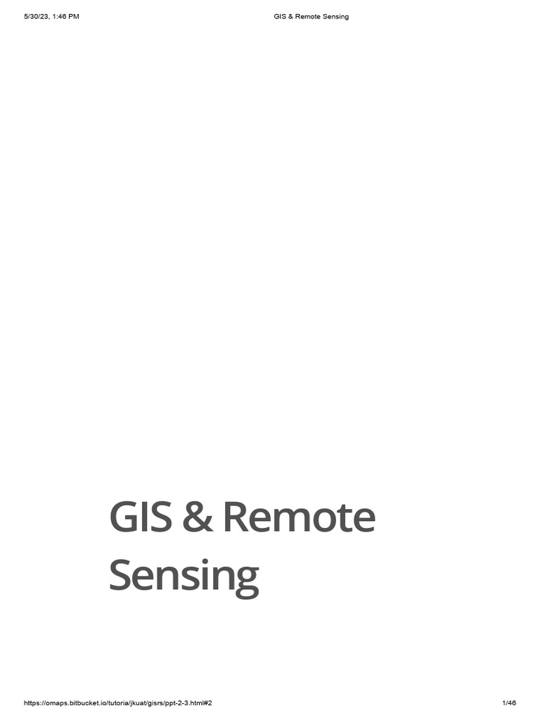 Lecture 2 and 3 - Basics of Remote Sensing | PDF | Electromagnetic ...