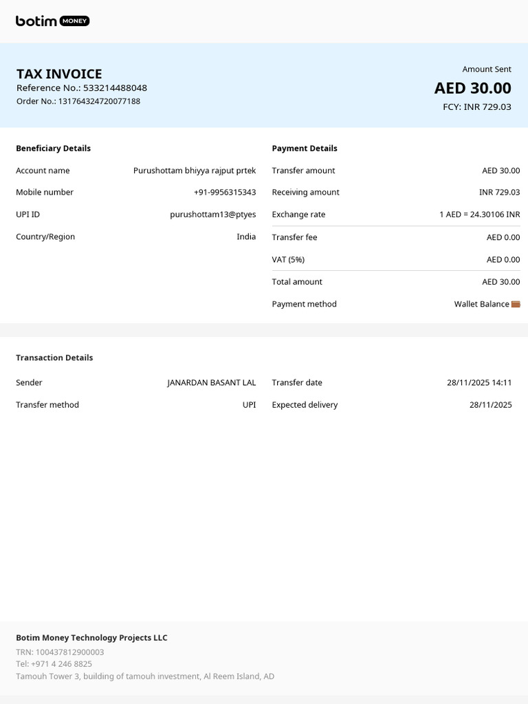 Tax Invoice and Fraud Warning Details | PDF | Money | Wire Transfer