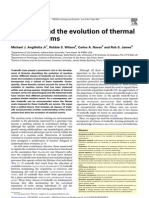 Tradeoffs and The Evolution of Thermal Reaction Norms