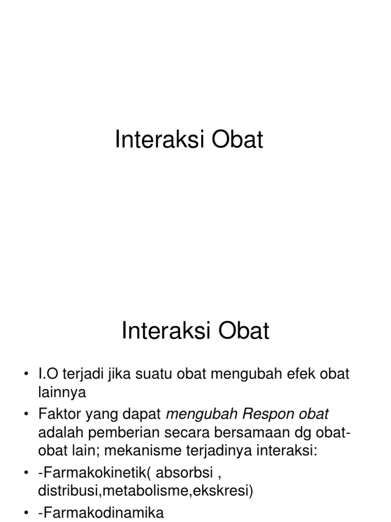 Antasida Obat Interaksi Obat  Antasida  Antikoagulan