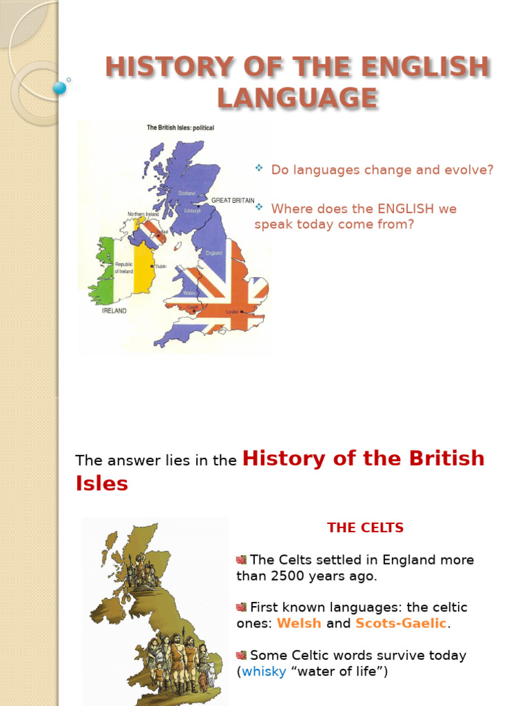 Evolution of the English Language | PDF | English Language | Celts