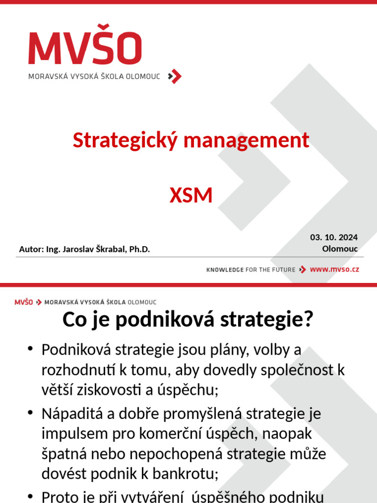 Strategický Management | PDF