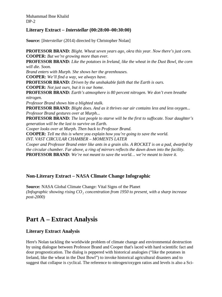 Ioc Work Analysis | PDF | Climate Change | Earth