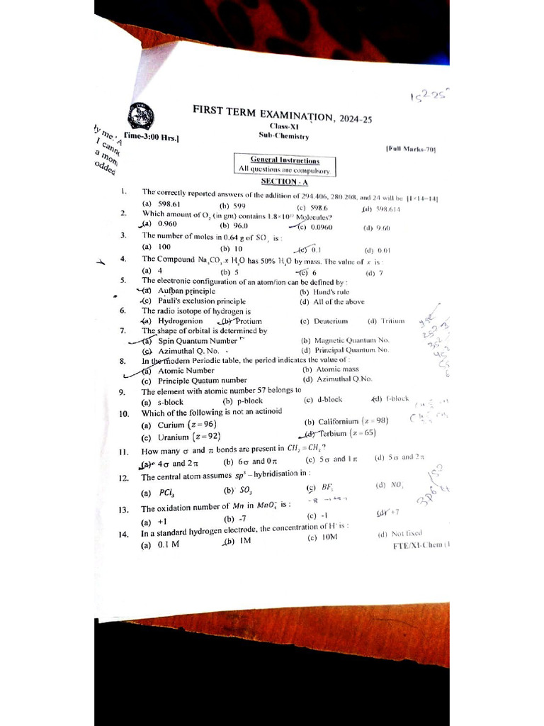Chemistry Pyq | PDF