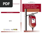 Anvisa Manual Técnico de Investigação de Doenças do Sangue