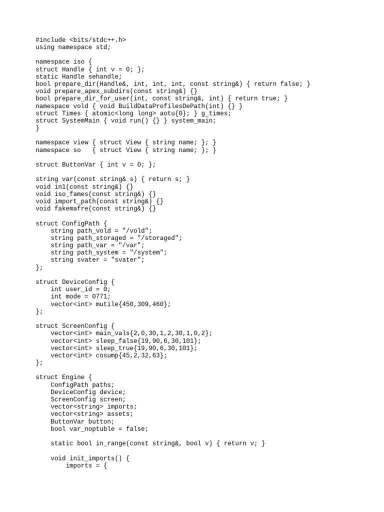 C++ Code for Device Configuration Management | PDF | Namespace ...