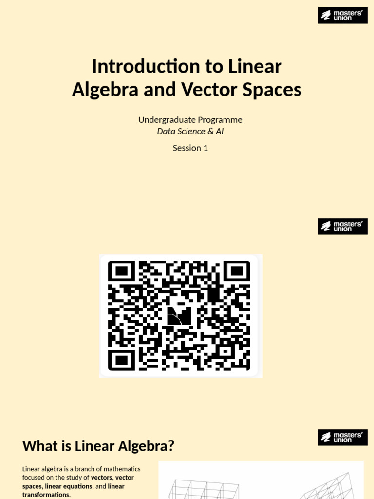 Linear Algebra in Data Science & AI | PDF | Euclidean Vector | Vector Space