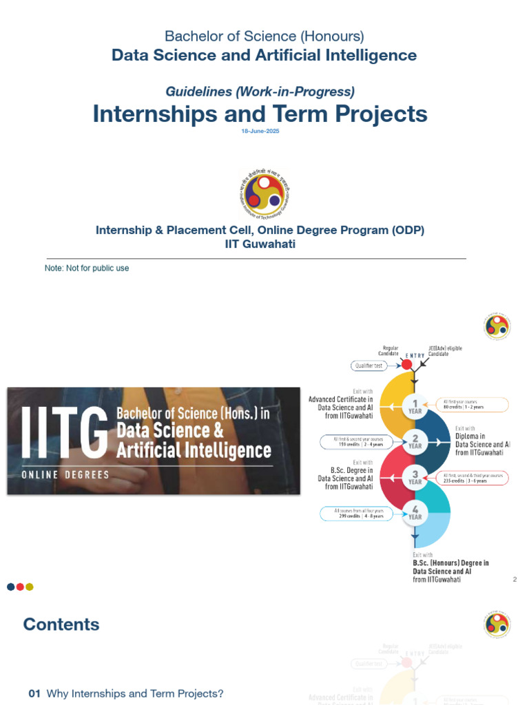 Internship Guidelines for Data Science BSc | PDF | Academic Term ...