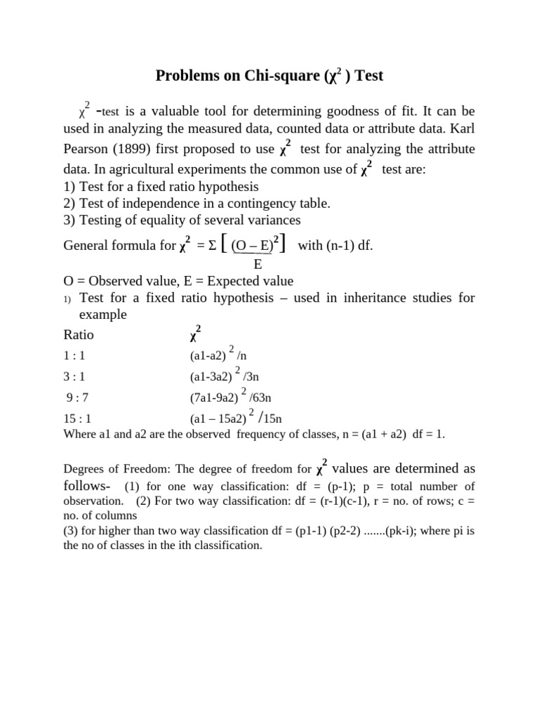 Chi-square Test Problems Explained | PDF | Genotype | Dominance (Genetics)