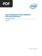 3Rd Generation Intel Xscale® Microarchitecture: Developer'S Manual