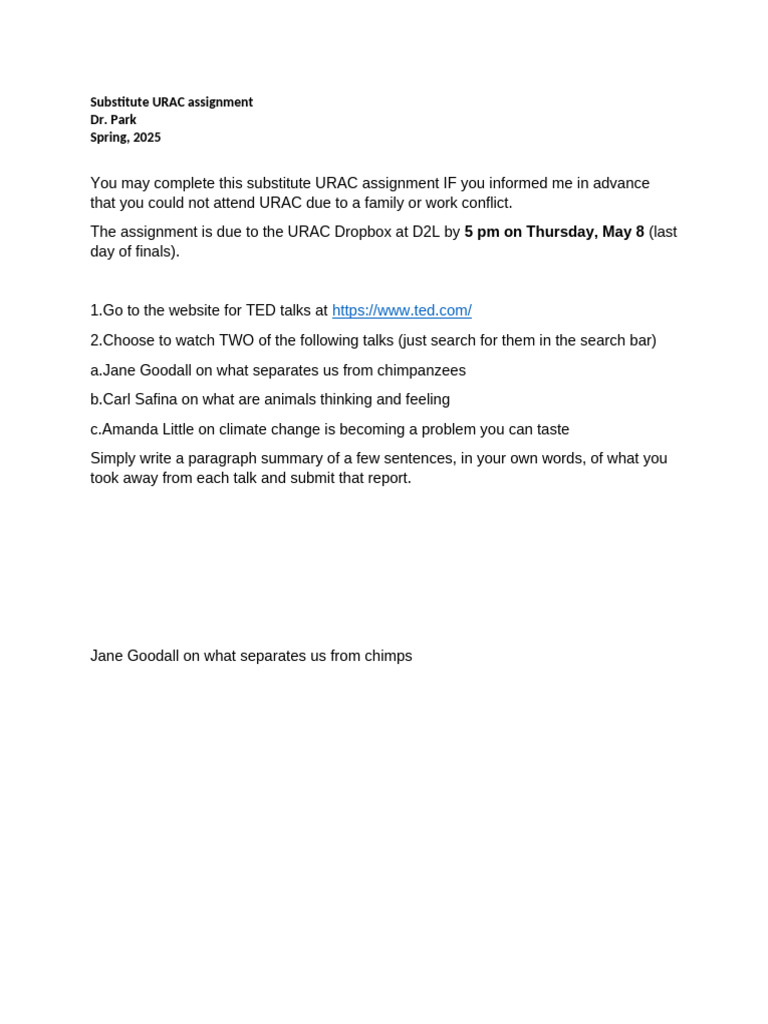 Substitute URAC Assignment 2025 | PDF