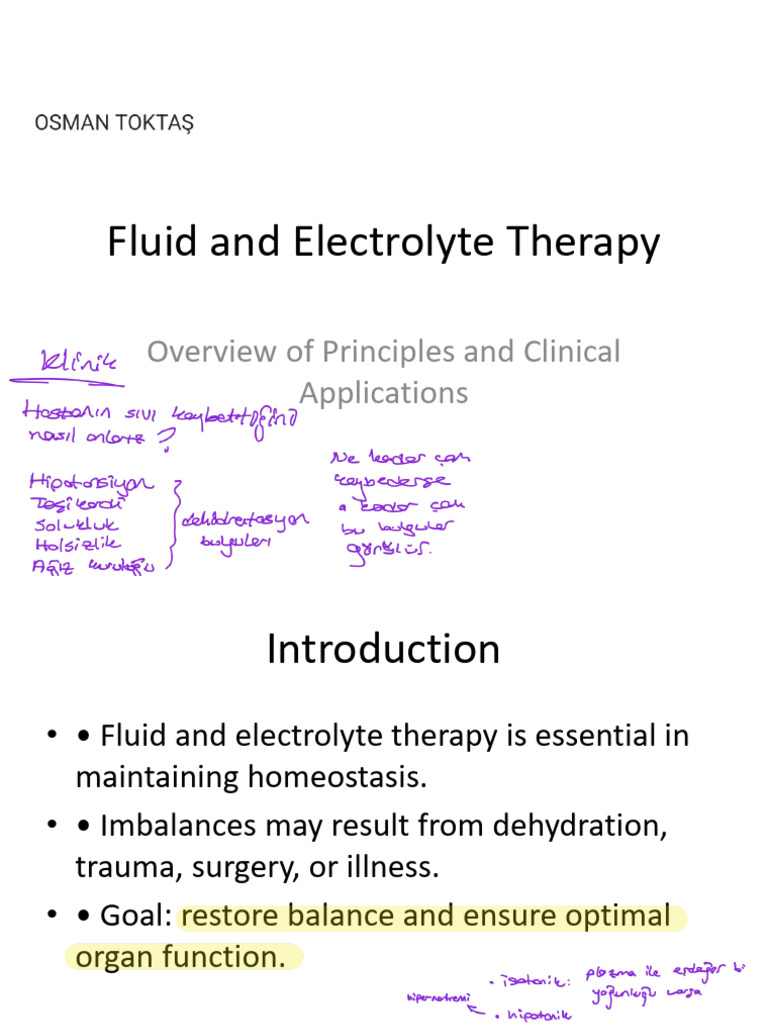 Fluid and Electrolyte Therapy Guide | PDF | Electrolyte | Clinical Medicine
