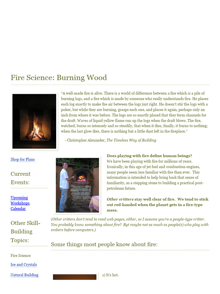 Understanding Fire Science Basics | PDF | Fires | Stove