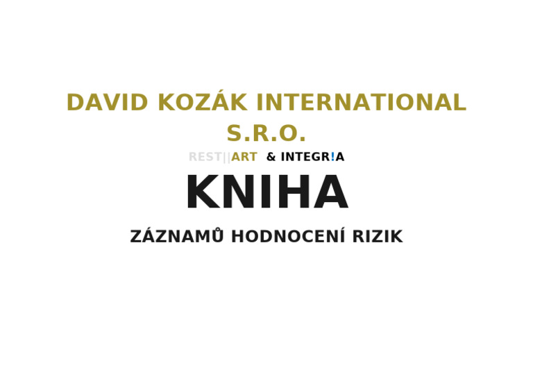 Kniha Rizik Titul | PDF