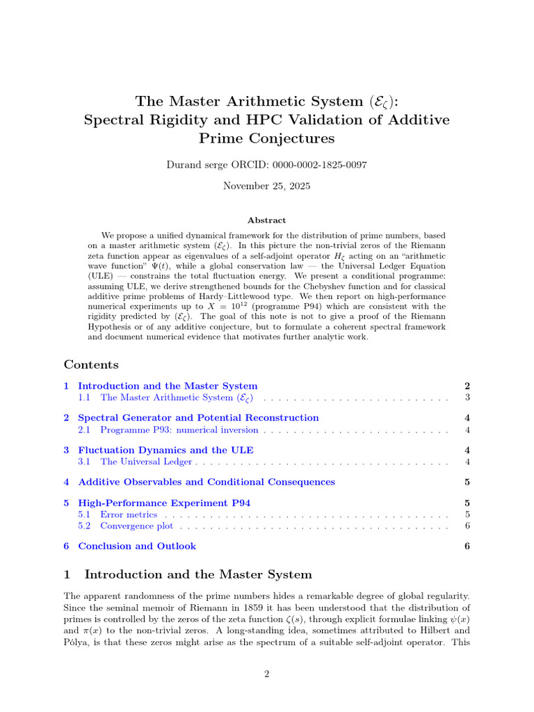 11.S. The Master Arithmetic System Eζ | PDF | Prime Number | Mathematics