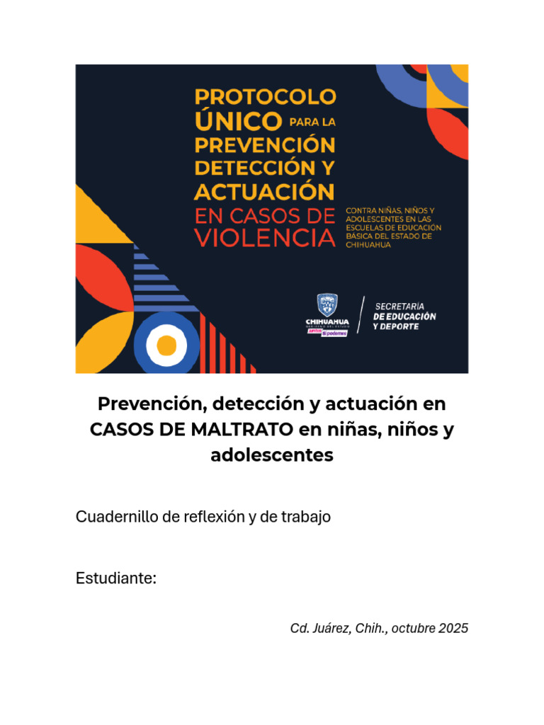 Prevención y Detección de Maltrato Infantil | PDF | Abuso infantil ...