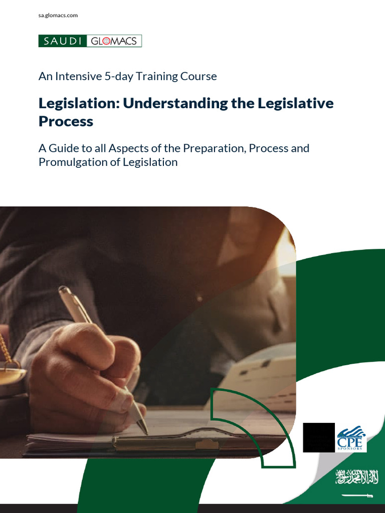Legislation Training Course Overview | PDF | Legislature | Bill (Law)