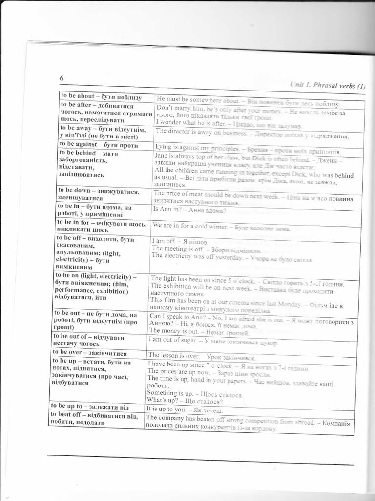 Phrasal Verbs: A Comprehensive Guide | PDF | Grammatical Conjugation ...