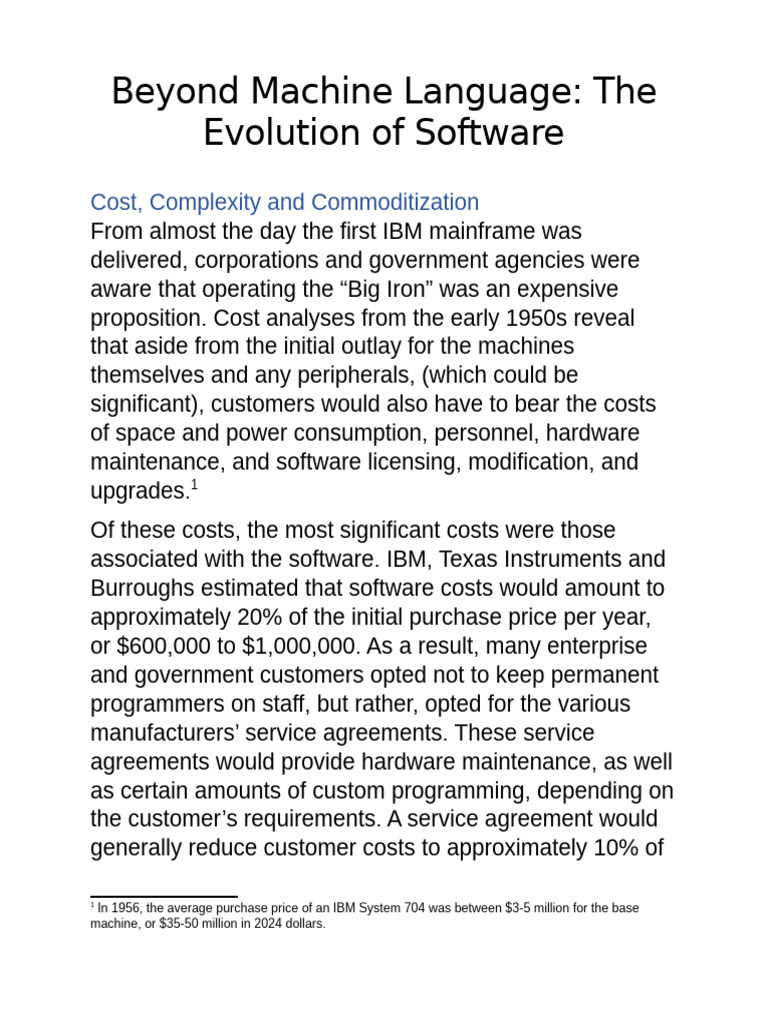 Software Cost Evolution and Programming Languages | PDF | Assembly ...