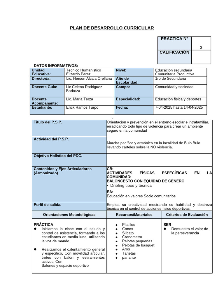 PDC 2do de Secundaria | PDF