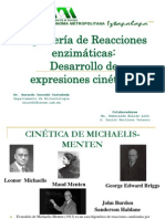Ingenieria de Reacciones enzimàticas: Desarrollo de expresiones cinèticas.