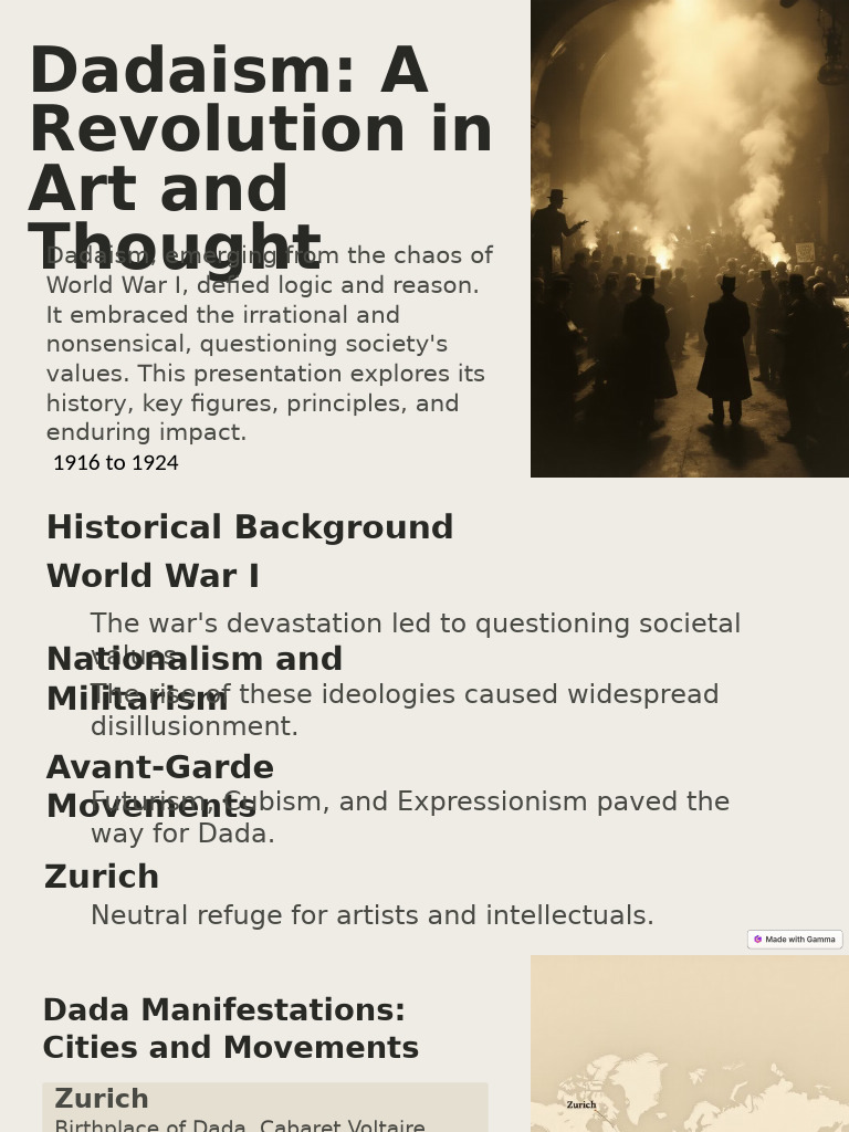 Dadaism A Revolution in Art and Thought | PDF