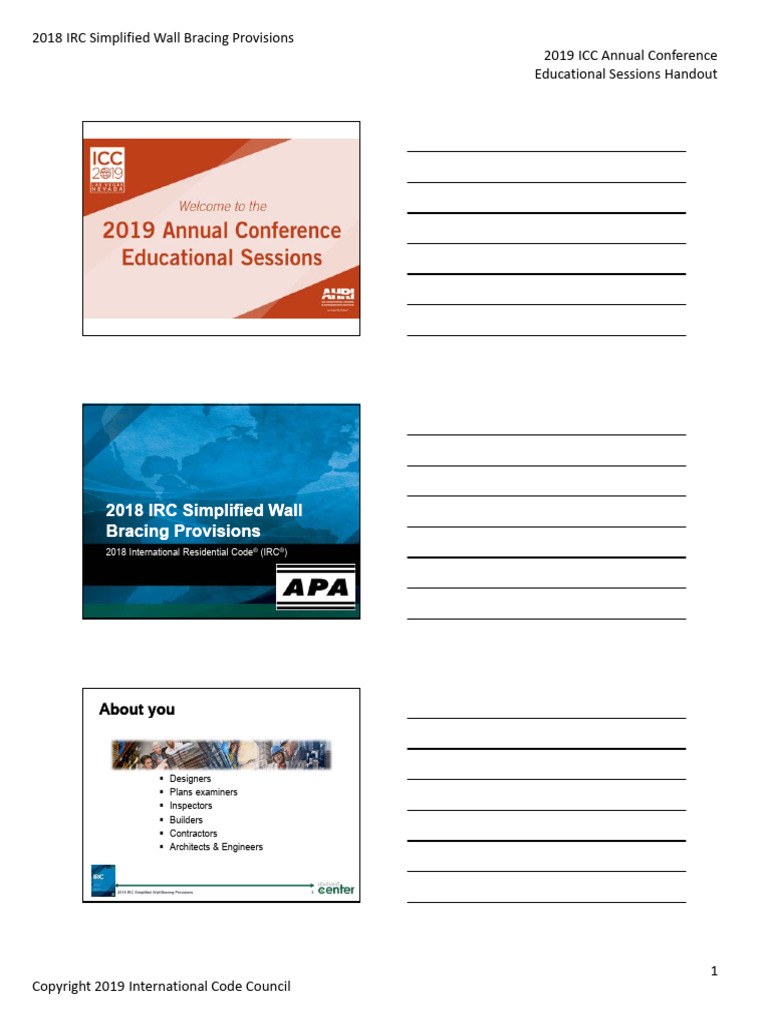 2018 IRC Wall Bracing Guidelines | PDF | Framing (Construction ...
