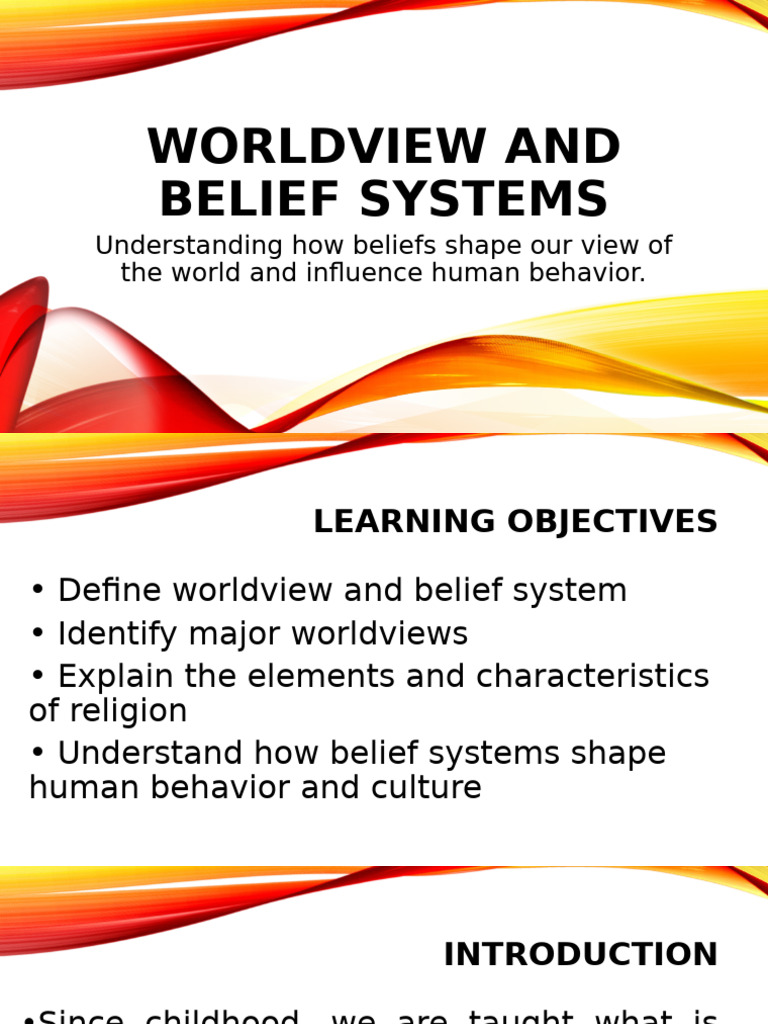 Worldviews and Belief Systems Explained | PDF | Deities | Psychological ...