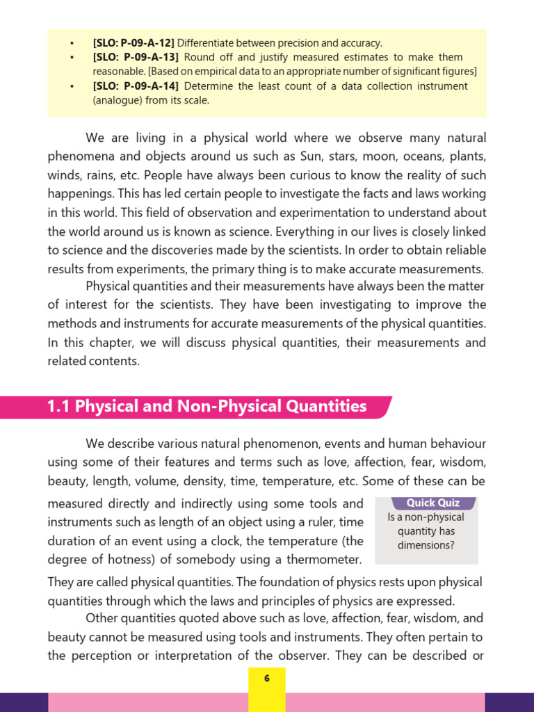Understanding Physical Quantities and Measurements | PDF ...