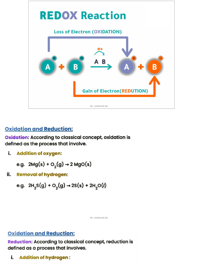 Redox Reaction 1 | PDF