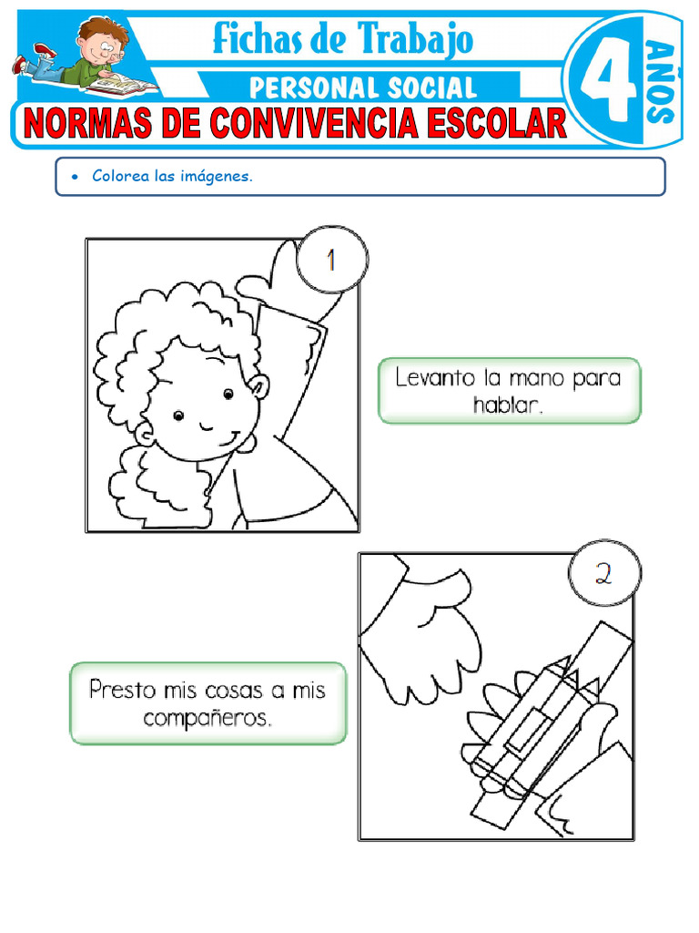 Normas de Convivencia Escolar Para Ninos de 4 Anos | PDF